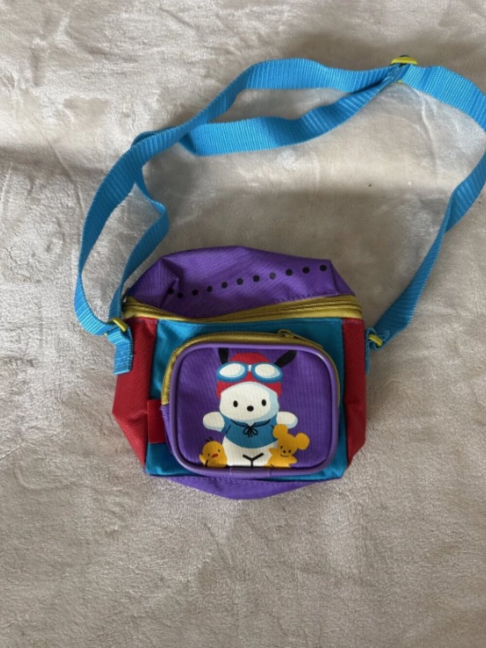 Vintage 90s Sanrio Pochacco Cross Body Bag Pouch